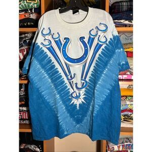 Vintage Y2K NFL Indianapolis Colts Tie Dye AOP Tee